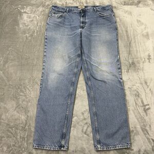 L.L. Bean Jeans Mens 42x33 Blue Classic Fit‎ Straight Leg Medium Wash Denim Work